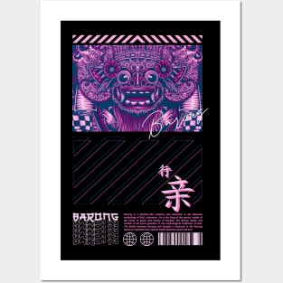 Barong Style Japanese With Cyberpunk Concept Posters and Art